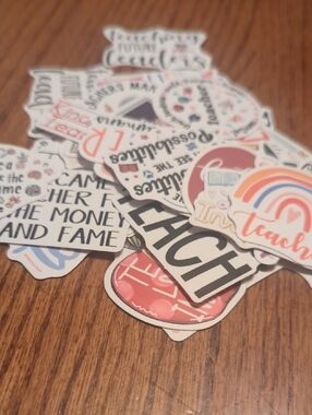 Vinyl 'Teacher' Stickers